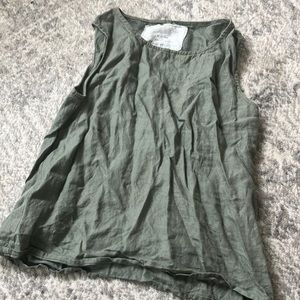 Notperfect linen tank top shirt